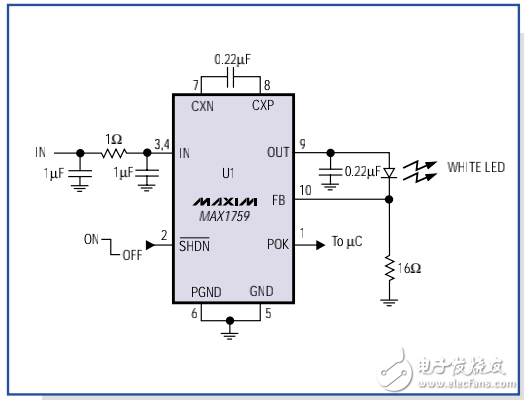 無(wú)電感升壓電路調(diào)節(jié)的白光LED偏置電流設(shè)計(jì)方案