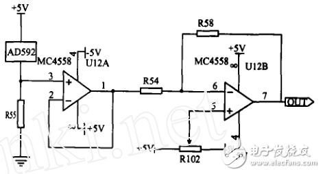 多點(diǎn)熱電偶精密測試電路_基于CD4051的多點(diǎn)熱電偶轉(zhuǎn)換電路_基于ADOP07的熱電偶的放大電路