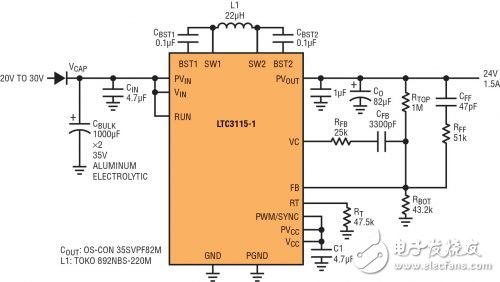 圖 9：電壓過低情況下的 24V 工業(yè)軌恢復(fù)器