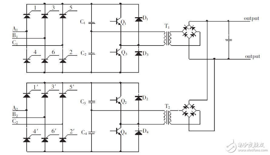 圖2 電源主回路原理圖