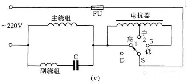 電動機、吹風(fēng)機接線圖解（含單相電容、三相異步電動機、單三相吹風(fēng)機）