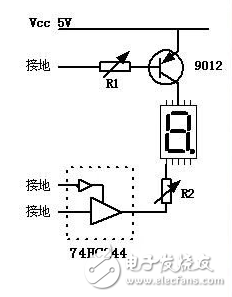 74hc244驅(qū)動數(shù)碼管顯示電路及程序