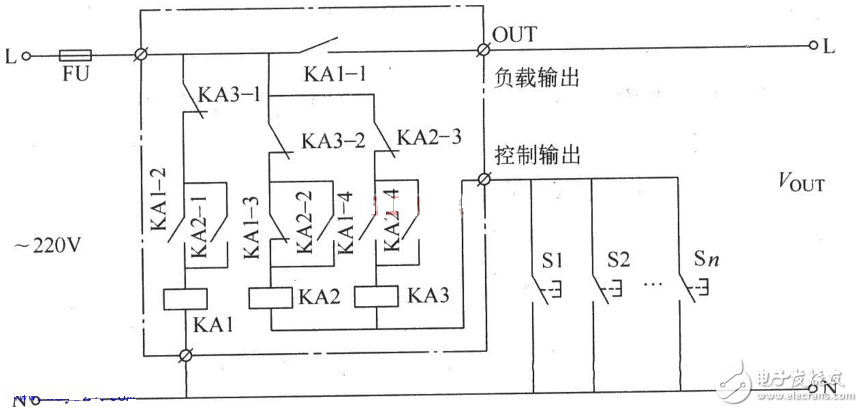 多地控制開(kāi)關(guān)電路