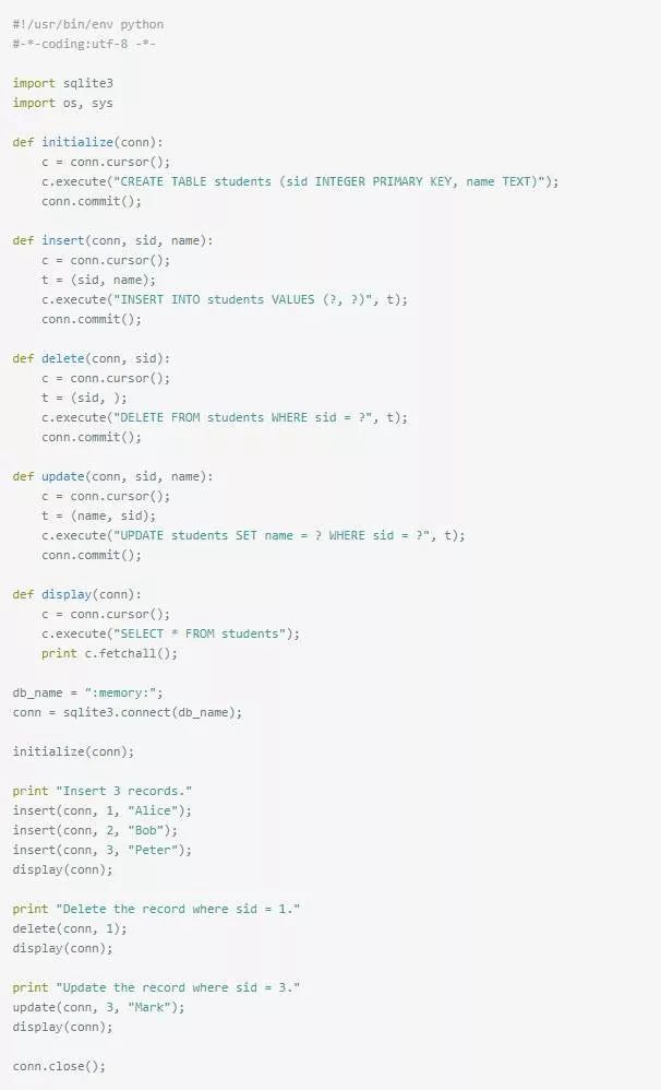 用Python操作數(shù)據(jù)庫的最詳細(xì)示例