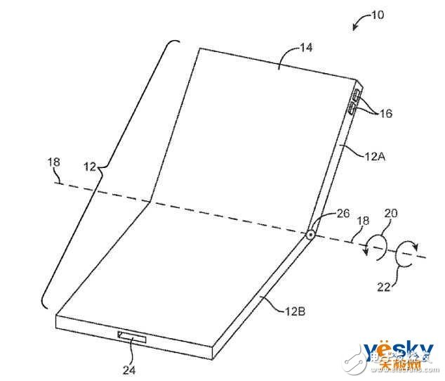 蘋果折疊屏專利曝光將不同于華為的橫向折疊設計而采用了縱向折疊